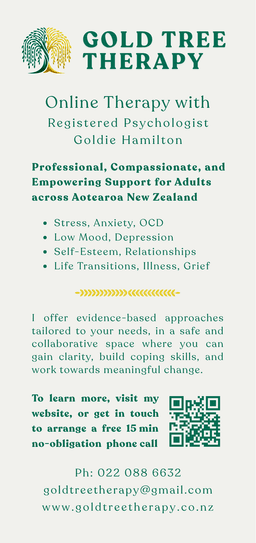 Gold Tree Therapy flyer